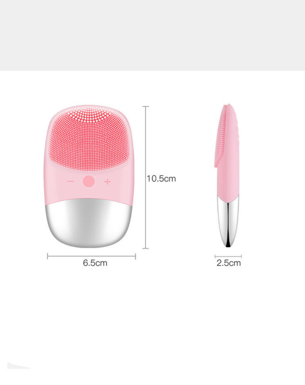 Mini Silicone Electric Face Cleansing Brush Electric Facial Cleanser Facial Cleansing Brush Skin Massager Skin Care Tools - Image 2