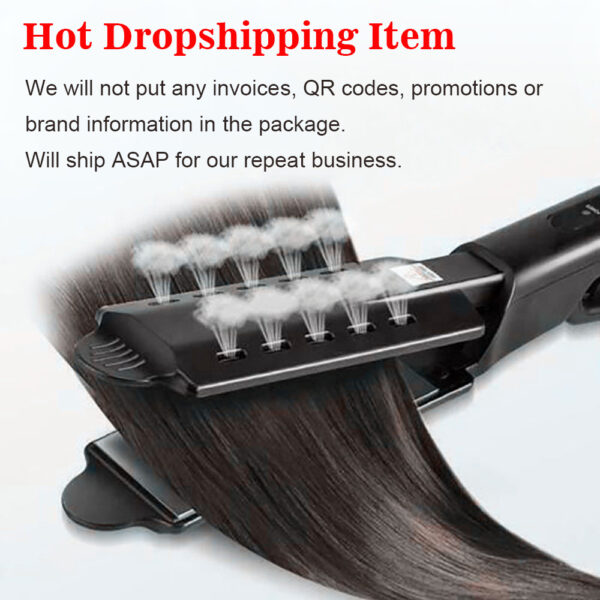 U.S. Standard Non-injury Hair Straightener Steam Hair Straightener Splint - Image 2