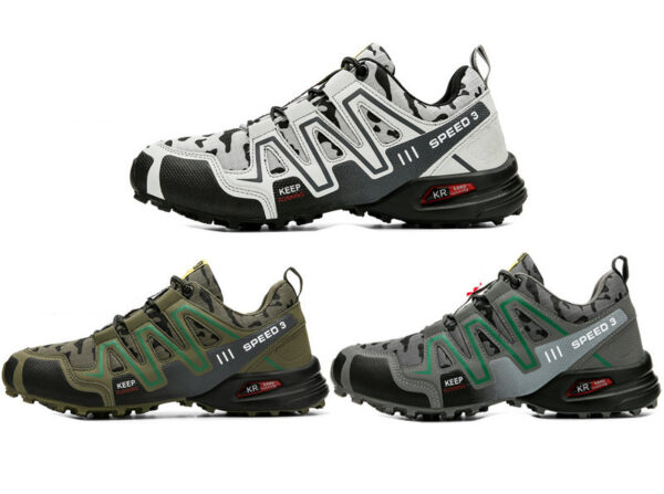 Men Hiking Shoes Climbing Male Sports Shoes Work Safety Toe Tactical Non-Slip Durable Trekking Sneakers Mens Footwear - Image 3