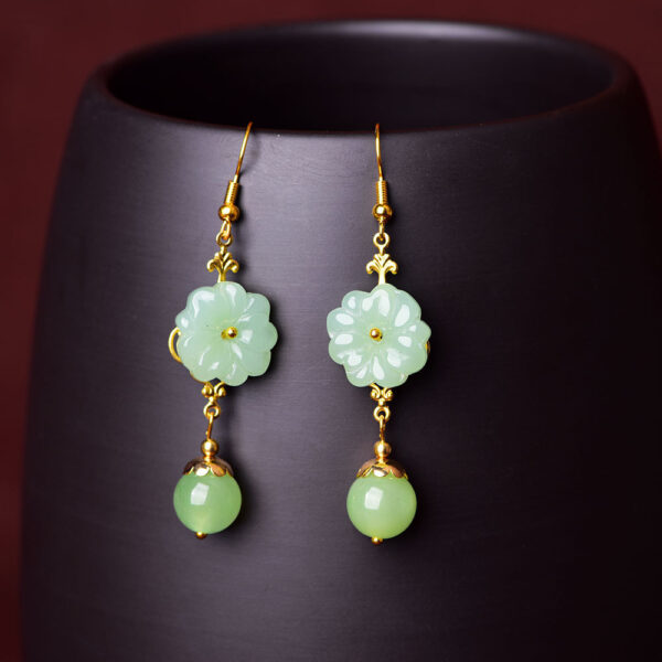 Personality Classic Retro Style Jewelry Glaze Ethnic Style Earrings - Image 5