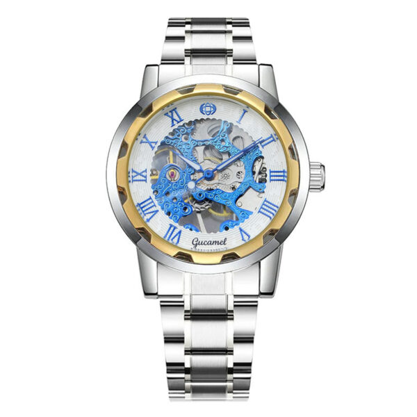 Steel Strip Hollow Gold Manual Mechanical Watch - Image 9