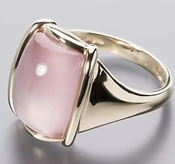 Women's High-grade Square Elegant Gemstone Ring - Image 3