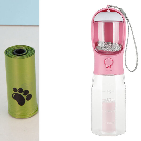 Portable Cat Dog Water Bottle Food Feeder Drinker Poop Dispenser 3 In 1 Leak-proof Multifunctional Dog Water Bottle Pet Products - Image 10