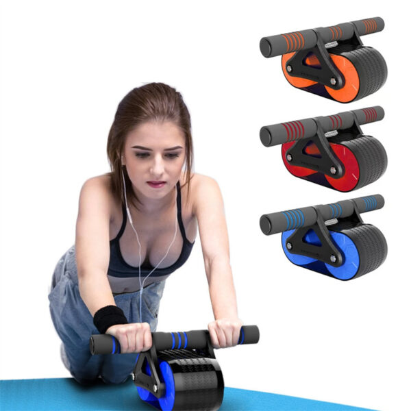 Double Wheel Abdominal Exerciser Women Men Automatic Rebound Ab Wheel Roller Waist Trainer Gym Sports Home Exercise Devices - Image 5