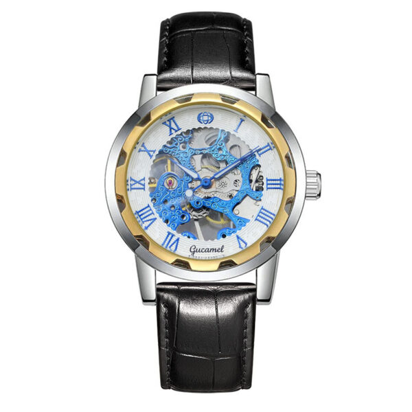 Steel Strip Hollow Gold Manual Mechanical Watch - Image 10