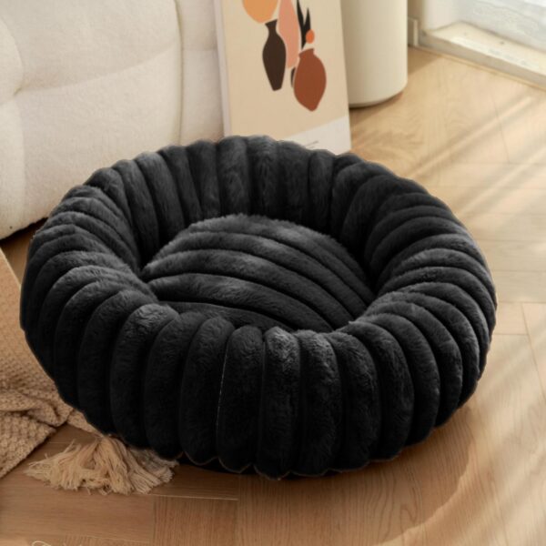 Pet Kennels Long Plush Round Cat Nest Winter Warm Dog Beds Kennel Super Soft Dogs Mat Sofa Pet Deep Sleeping SuppliesPet Products - Image 9