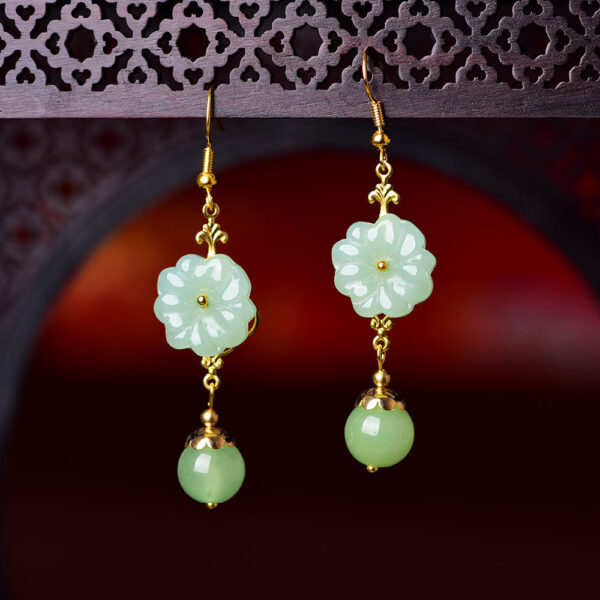 Personality Classic Retro Style Jewelry Glaze Ethnic Style Earrings - Image 3