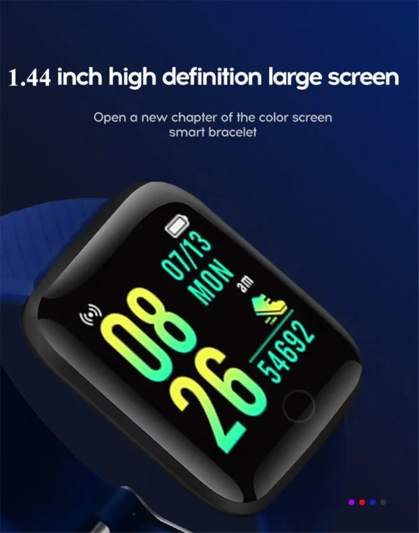 Multifunction Smart Watch For Men Women Kids Message Remind Music Control Sport Step Calories D13 Smartwatch Alarm Clock 116Plus - Image 5