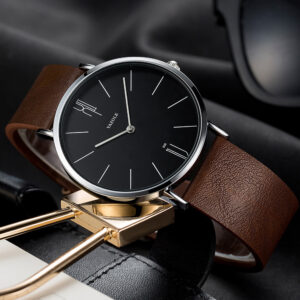 Simple men’s waterproof quartz watch