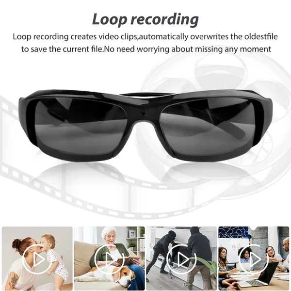 Wearable HD 1080P Mini Glasses Camera Portable Outdoor Security Sports DV DVR Video Recorder Surveillance Camcorder For Driving - Image 4